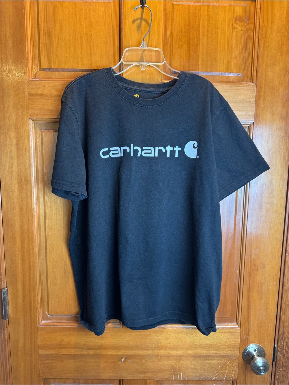 Carhartt Men’s Black Short-Sleeve Logo Size XL 16-18 Tee